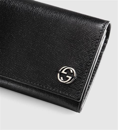 gucci print leather coin wallet|Gucci authentic wallet.